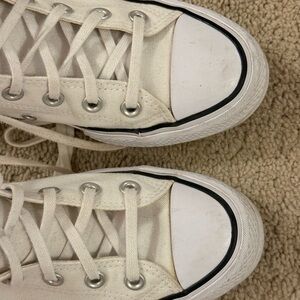 Converse High Top White Canvas Sneakers